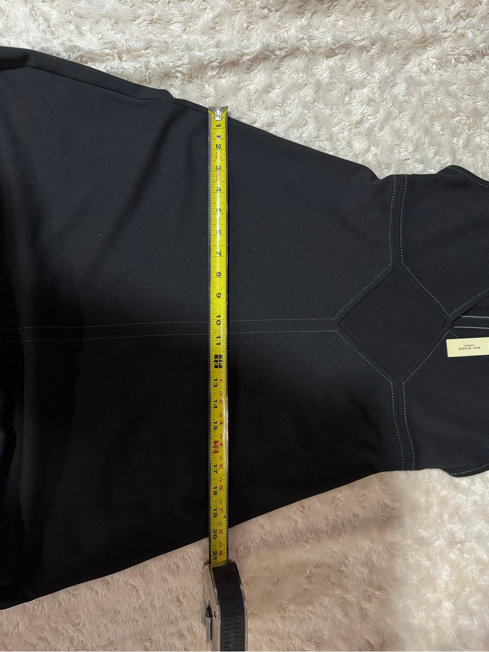 NWT Max Studio London Black Contrast Stitch Fit & Flare Midi Dress Size S - Picture 5 of 6